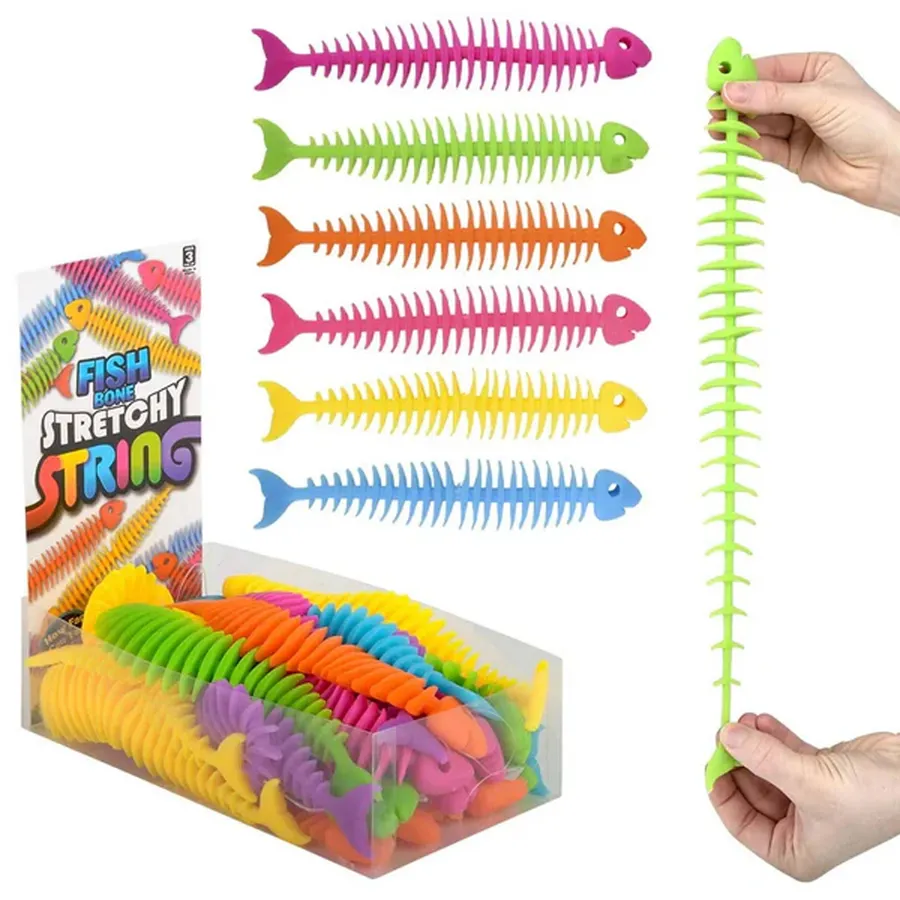 Fishbone Stretchy String Kids Toy For — wholesale Toys & Games by the case