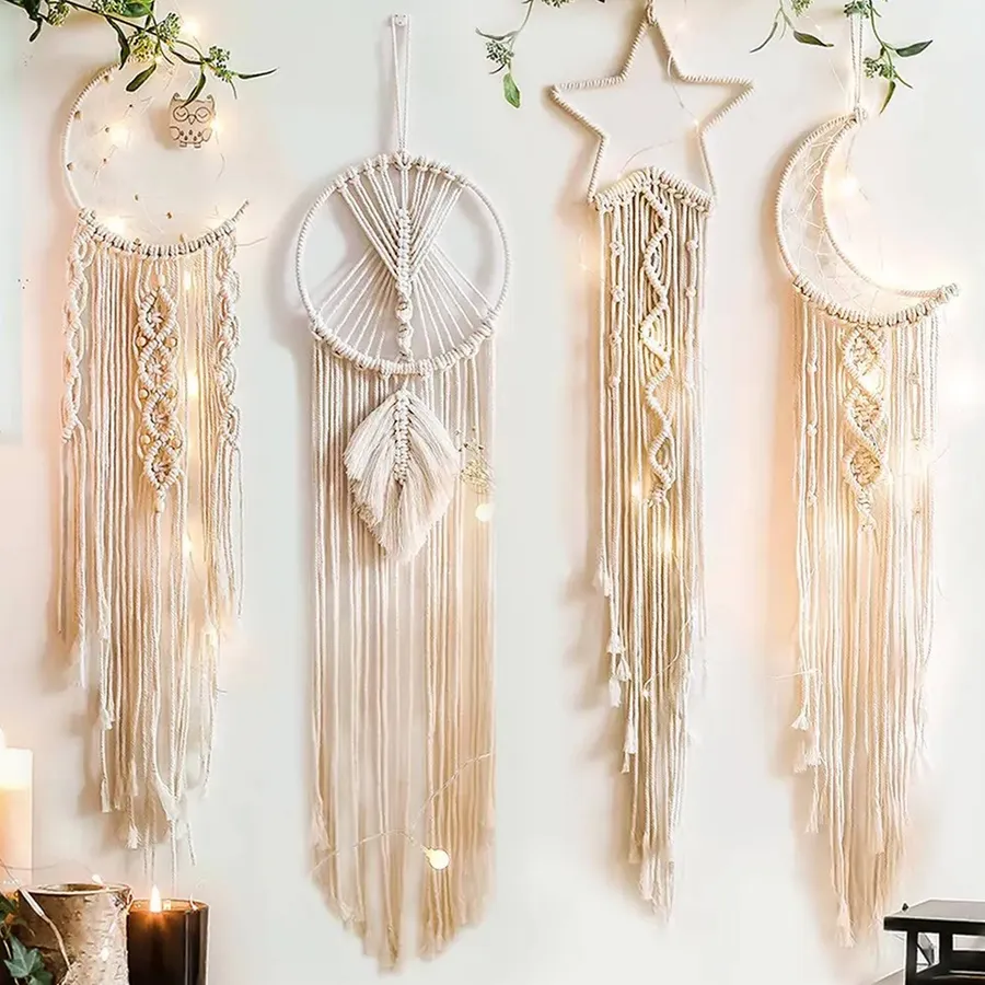 Macrame Handmade Dream Catcher Wall Décor — wholesale Home & Décor by the case