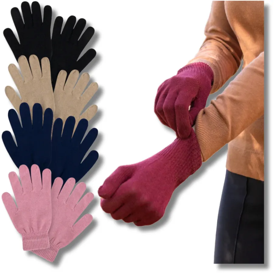 Women's Winter Holiday Knit Gloves- Assorted — wholesale Seasonal & Holiday by the case