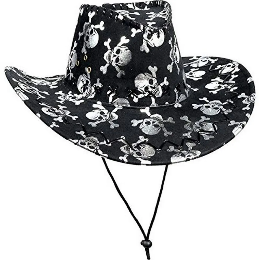 Easter Skull X Bone Silver Cowboy Hat — wholesale Seasonal & Holiday by the case