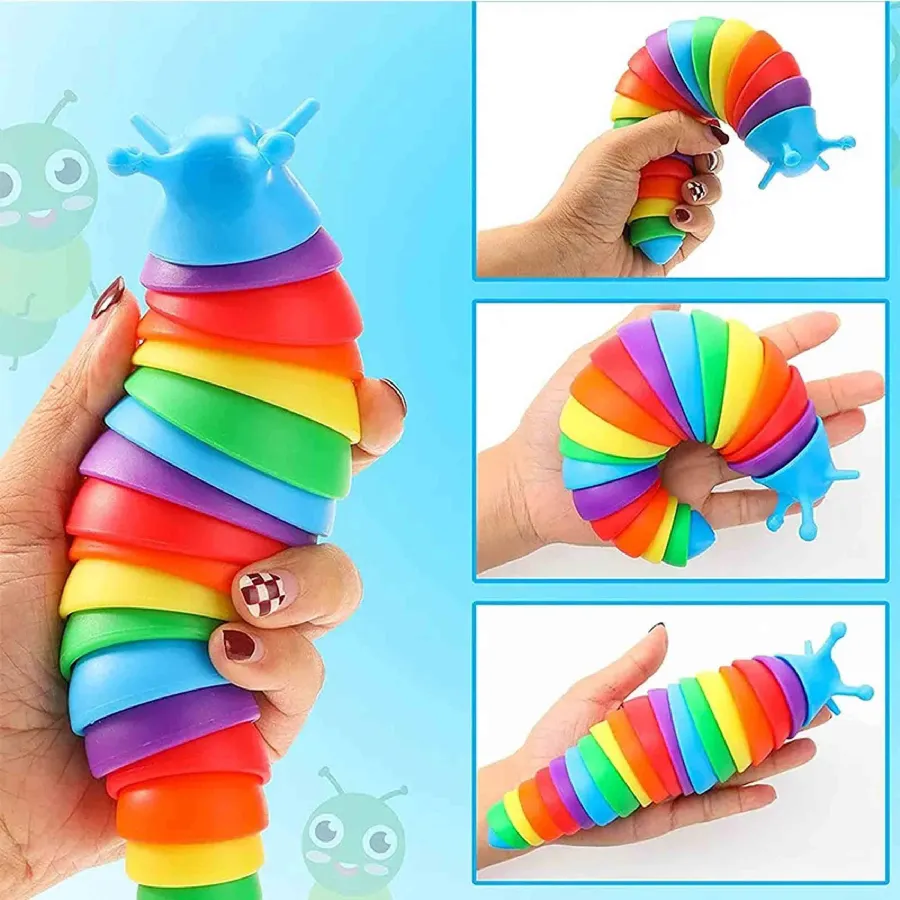 Slug Stress Relief Fidget Kids Toy- In Bulk — wholesale Fidgets & Sensory by the case