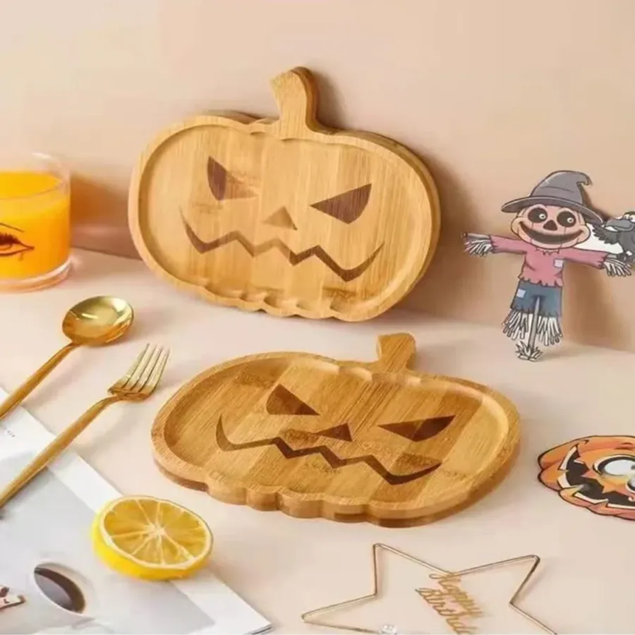 In Bulk Wooden Pumpkin Tray - Assorted — wholesale Toys & Games by the case
