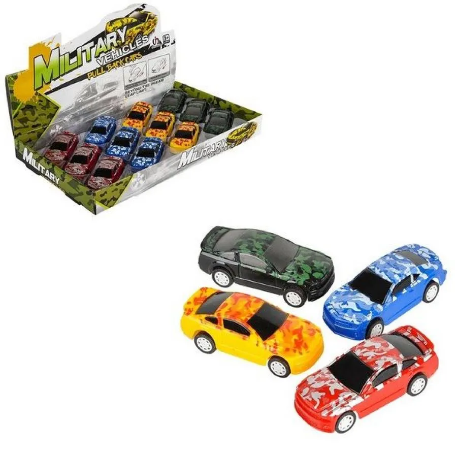 New 3.25" Plastic Colorful Pull Back Toys Cars for Kids — wholesale Toys & Games by the case