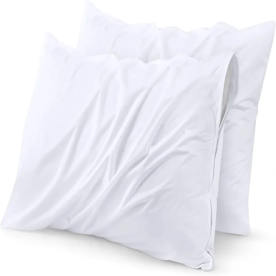 Waterproof Pillow Protector - Zippered Breathable Cover, Standard — wholesale Home & Décor by the case
