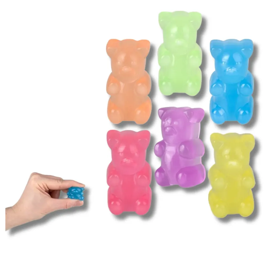 Multicolor Bear Squeezy Fidget Kids Toys- Assorted — wholesale Fidgets & Sensory by the case