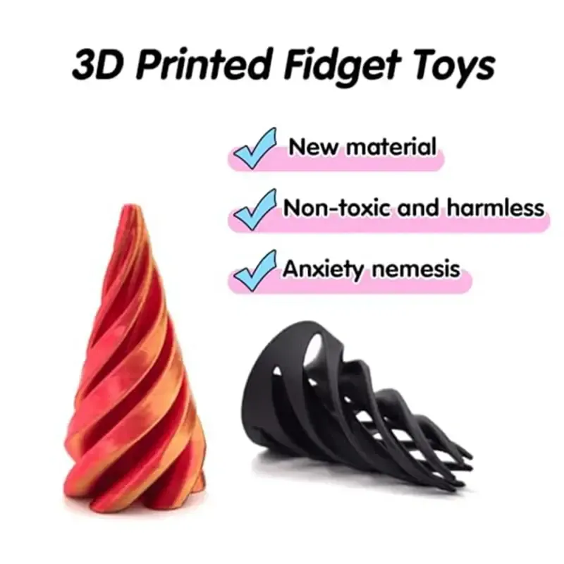 Sensory Toy Fidget Puzzle - Impossible Pyramid Screw 3D Spiral Cone — wholesale Fidgets & Sensory by the case