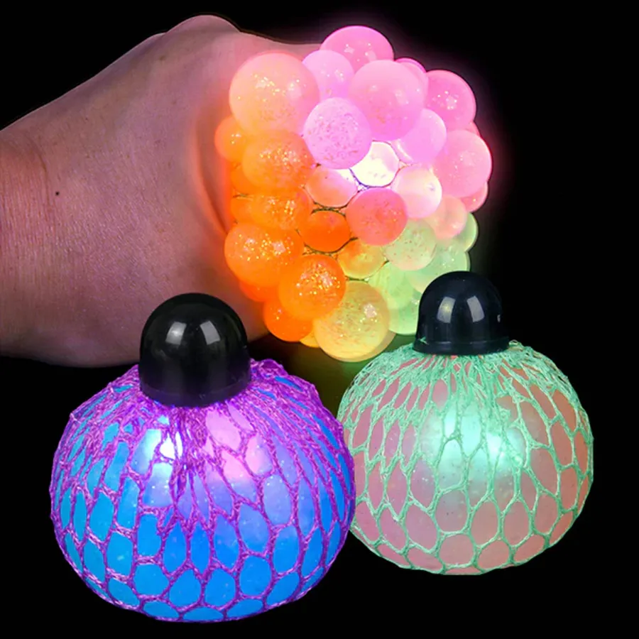 Light Up Squeeze Mesh Ball Kids Toys — wholesale Fidgets & Sensory by the case