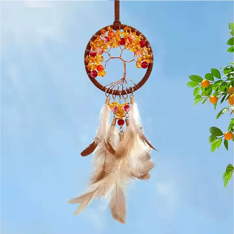 Hanging Feather Dream Catcher For Home Décor - Assorted — wholesale Home & Décor by the case