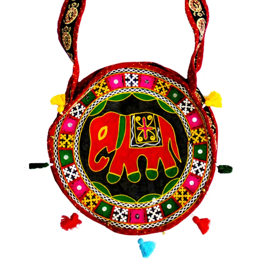New Round Shaped Embroidered Long — wholesale Bags & Backpacks by the case
