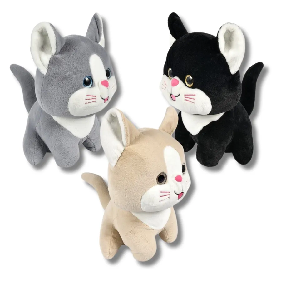 Soft Plush Stuffed Fat Cat Kids Toy - Assorted — wholesale Plush & Squishies by the case