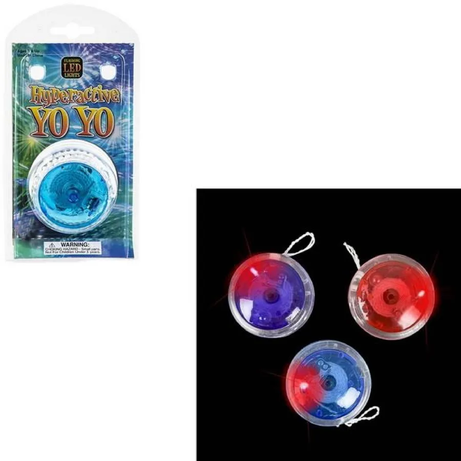 LED Light Up Yoyo Kids Toys- Assorted — wholesale Toys & Games by the case