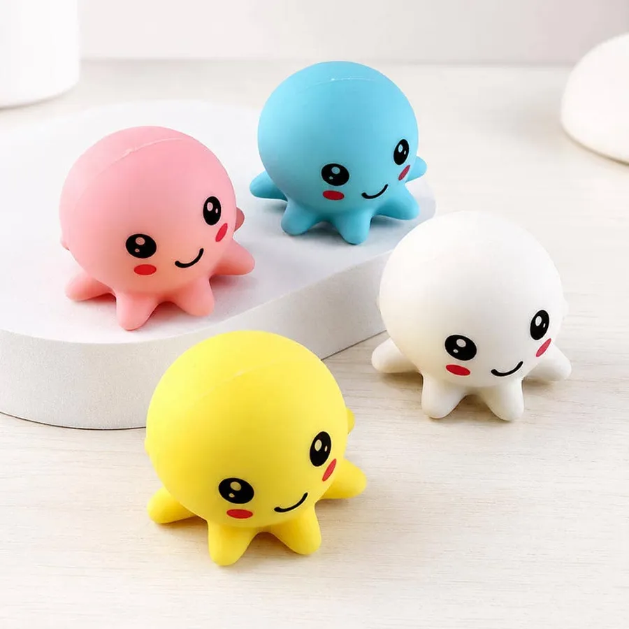 Octopus Squeeze Squishy Stress Relief Toy - Assorted — wholesale Fidgets & Sensory by the case