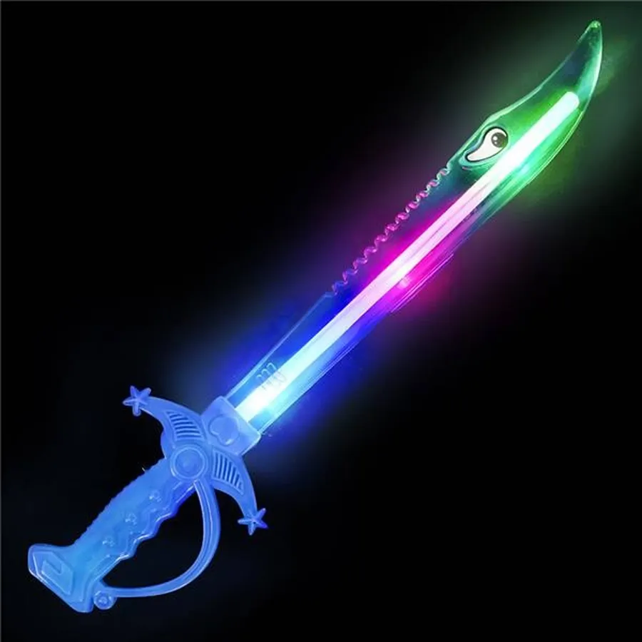 Kids LED Light Up Buccaneer Shark Sword for Kids & Toddlers — wholesale Toys & Games by the case