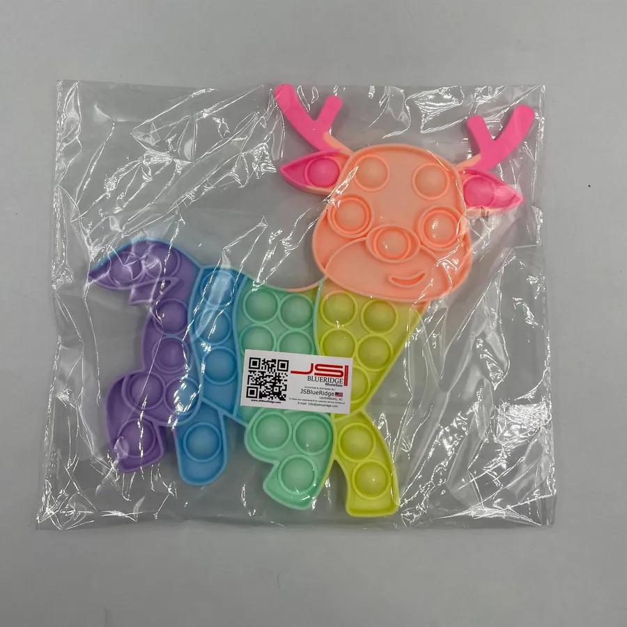 Wholesale Cute Deer Pop It Fidget Toy — wholesale Fidgets & Sensory by the case