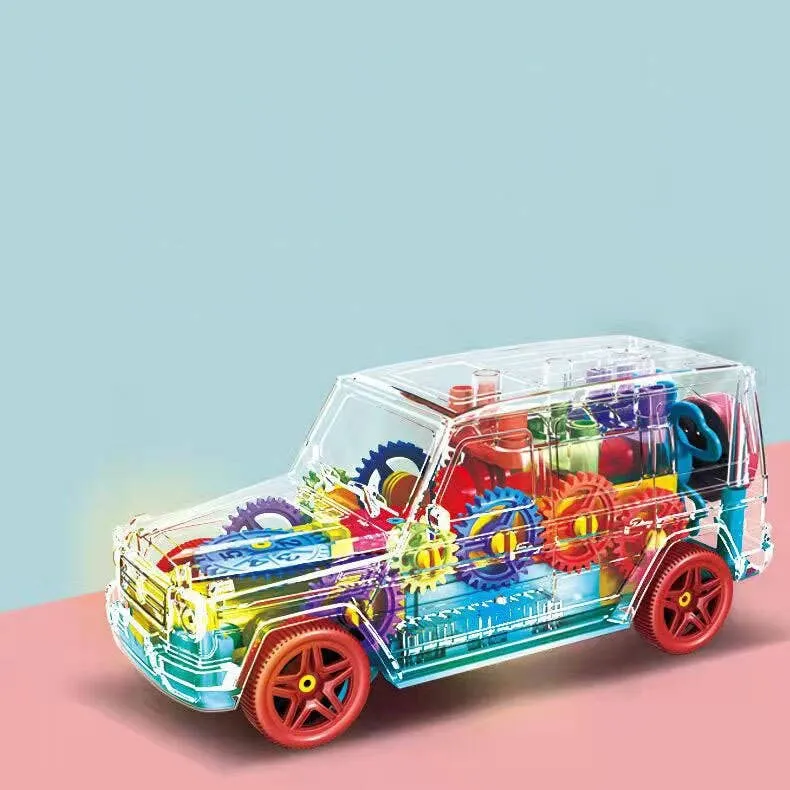 Kids 3D Light-up Transparent Toy Car — wholesale Toys & Games by the case
