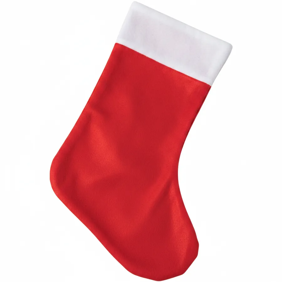 Traditional Felt Christmas Stocking - 14.5-Inch Rustic Holiday Mantel Decor — wholesale Seasonal & Holiday by the case