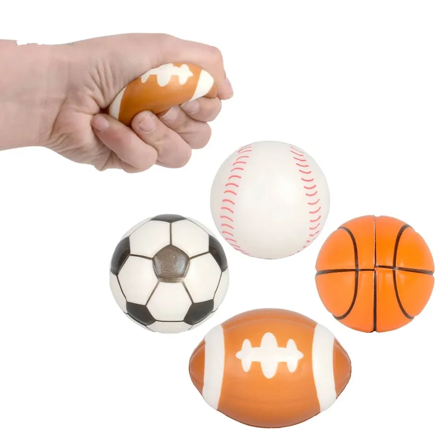 Squish Sports Ball For Kids - Assorted — wholesale Plush & Squishies by the case