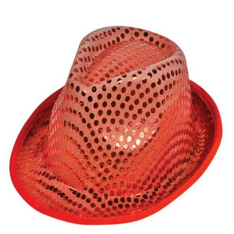 Shiny Sequin Fedora Unisex Hat — wholesale Apparel & Accessories by the case