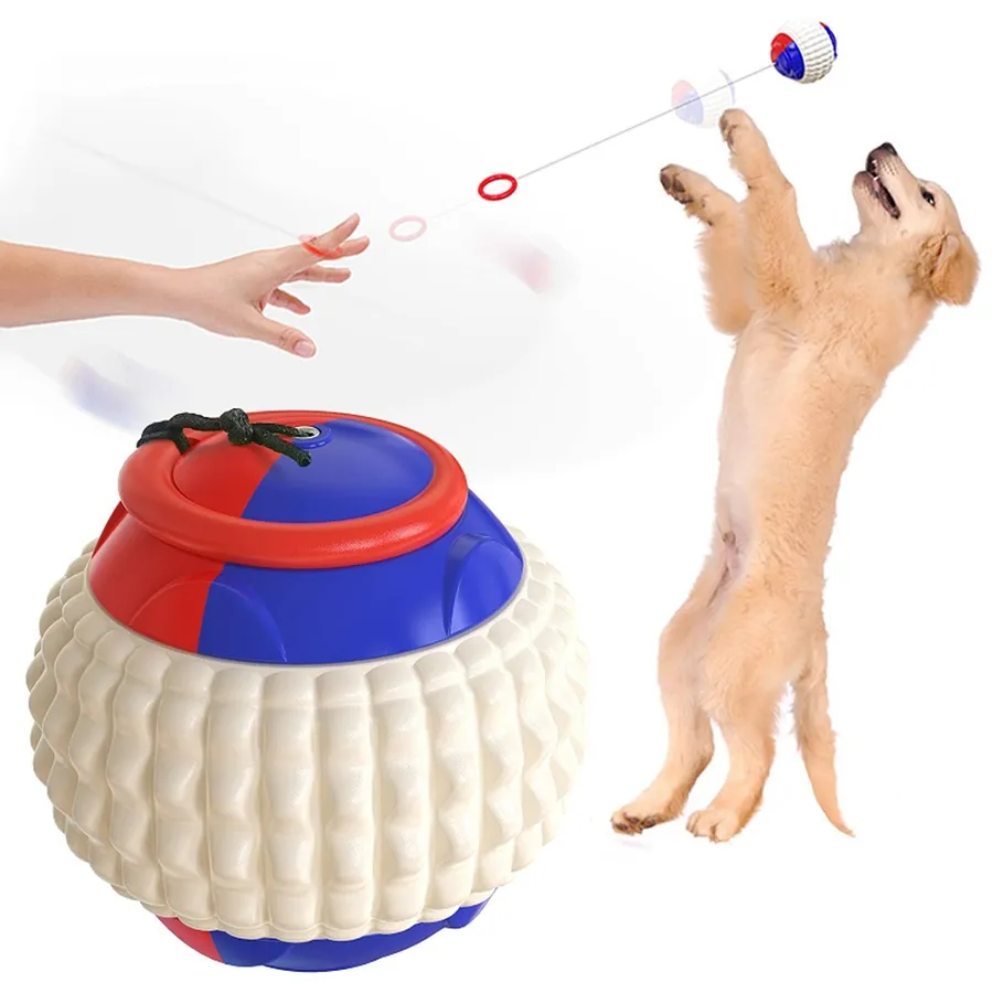 Throwing Ball with Rope Dog Toy - Bulk — wholesale Home & Décor by the case