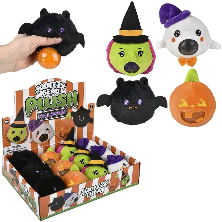 Squishy Toys - Halloween Plush Squeezy Bead Sensory Fidget Toy — wholesale Fidgets & Sensory by the case
