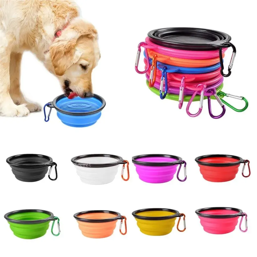 Collapsible Silicone Pet Bowl - Food & Water Travel Bowl — wholesale Pet by the case