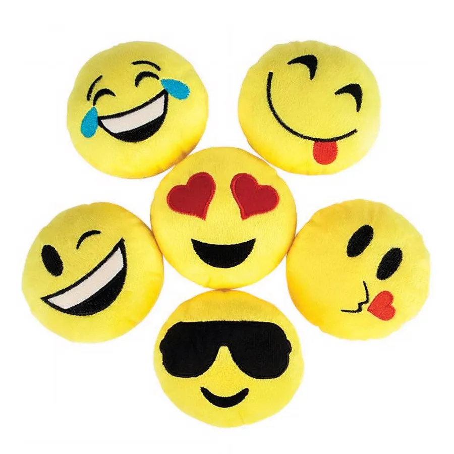Emoji Plush Soft Pillow For Kids- Assorted — wholesale Plush & Squishies by the case