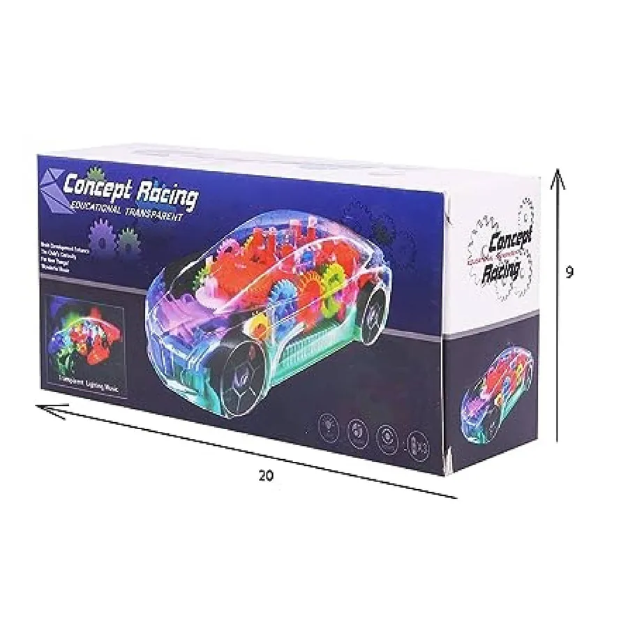 Wholesale Stop and Go Bump Light-Up Mechanical Musical Car For Kids (MOQ-6) — wholesale Toys & Games by the case