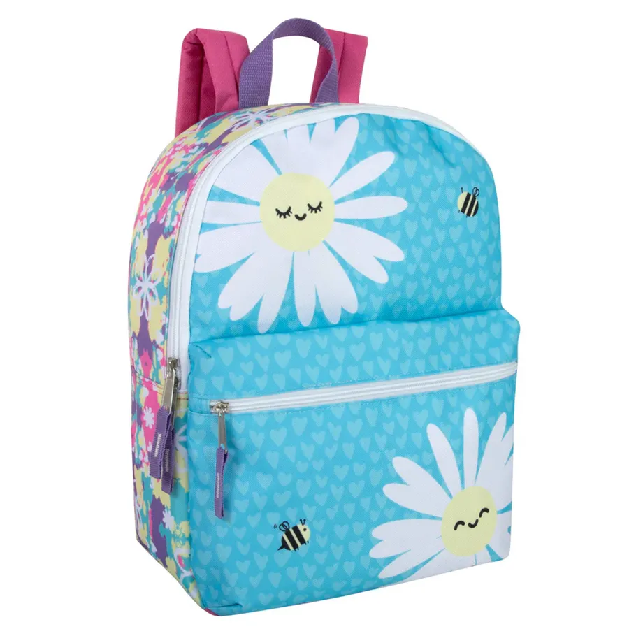 Daisy Floral Print Backpack For Kids — wholesale Bags & Backpacks by the case