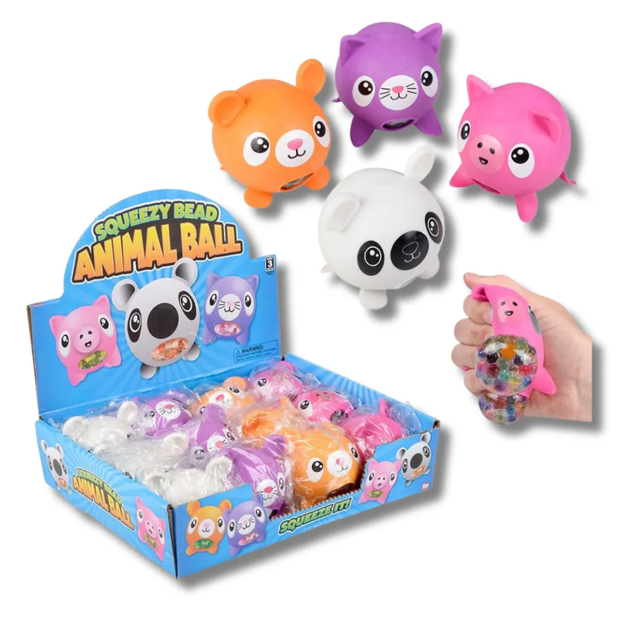Squishy Toys Animal Bead Stress Ball - Kids Sensory Fidget Toy — wholesale Fidgets & Sensory by the case
