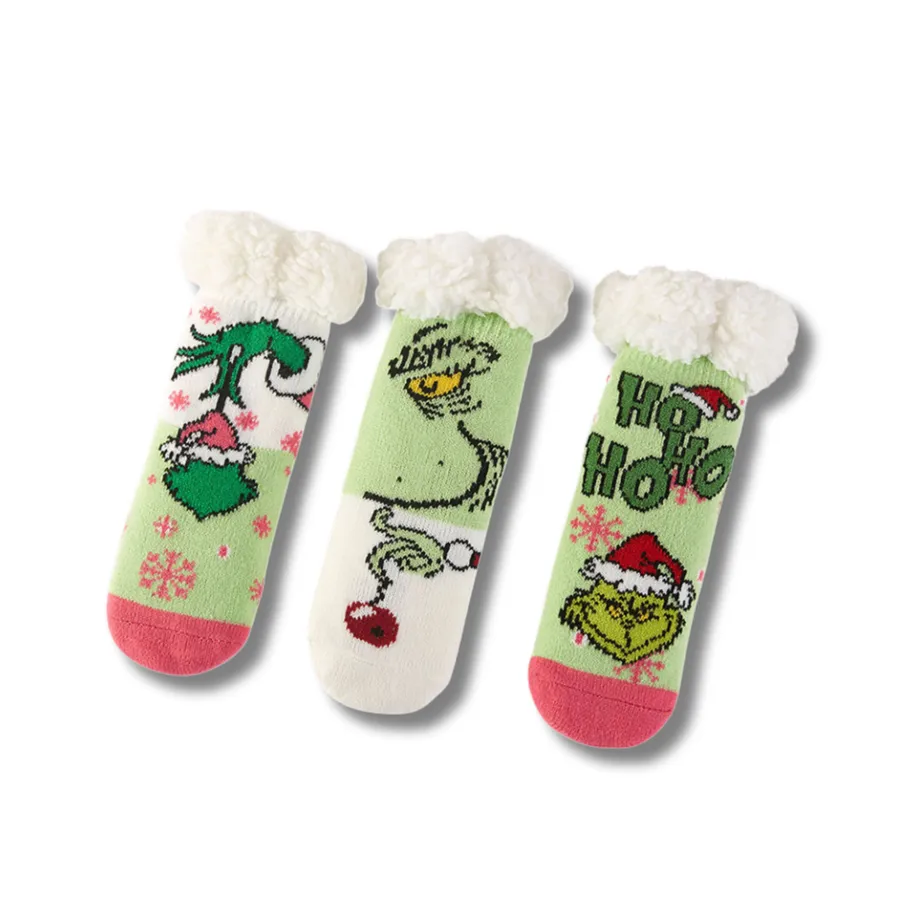 Holiday Kids Fuzzy Winter Socks Set- {6Pairs/Case} — wholesale Seasonal & Holiday by the case
