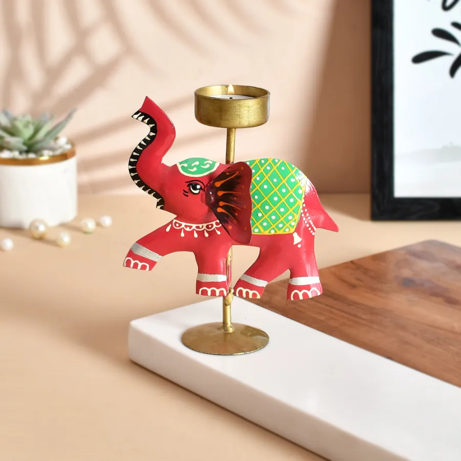 Illuminate with Style Metal Elephant TLite Keeraft Gifts — wholesale Home & Décor by the case