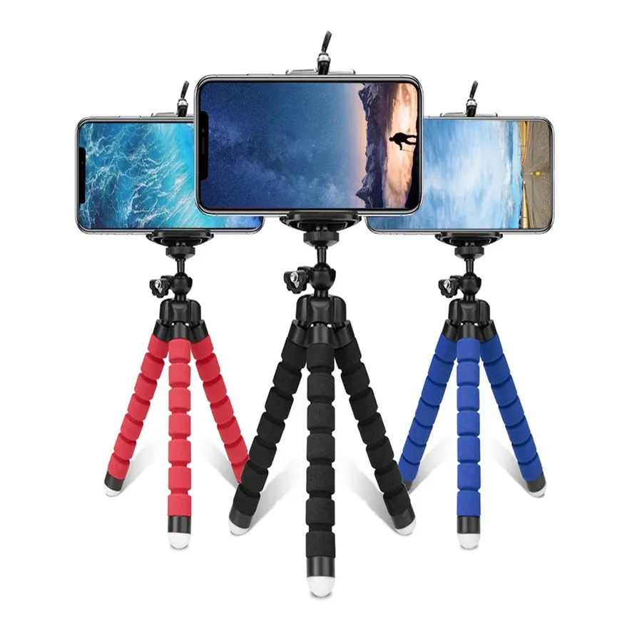 Octopus Camera Tripod Stand for Cell Phone- Assorted In Bulk — wholesale Tech & Gadgets by the case