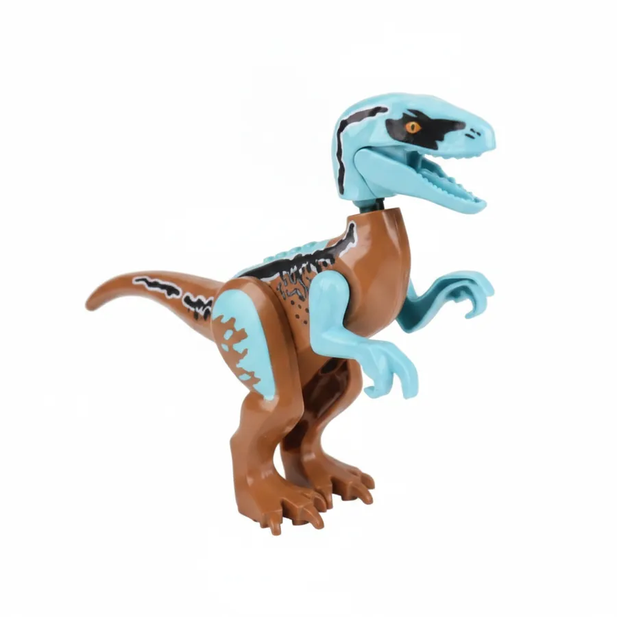 Velociraptor Roaring Dinosaur Block Figure — wholesale Toys & Games by the case