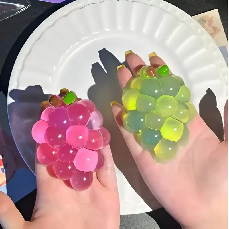 Squishy Fruit Grapes Fidget Toy - Assorted — wholesale Fidgets & Sensory by the case