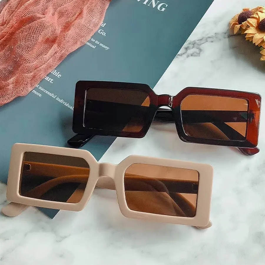 Retro Vintage Rectangle Sunglasses For Women's - Assorted — wholesale Apparel & Accessories by the case