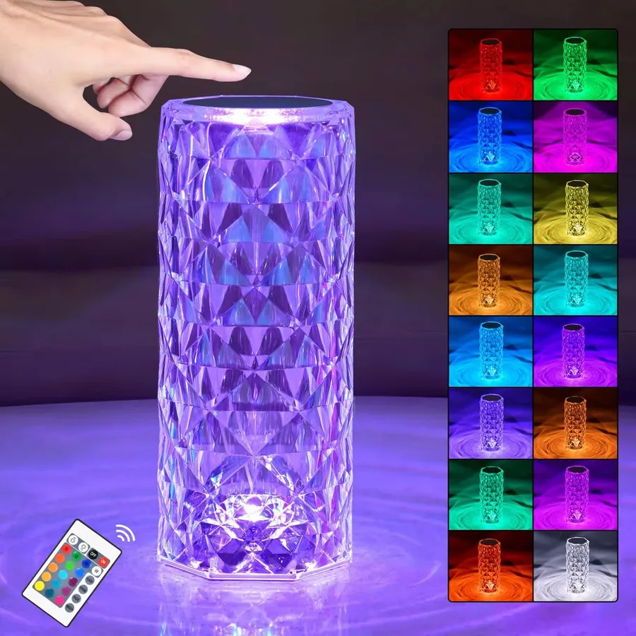 Color Changing Crystal Table Lamp For Home Décor — wholesale Home & Décor by the case