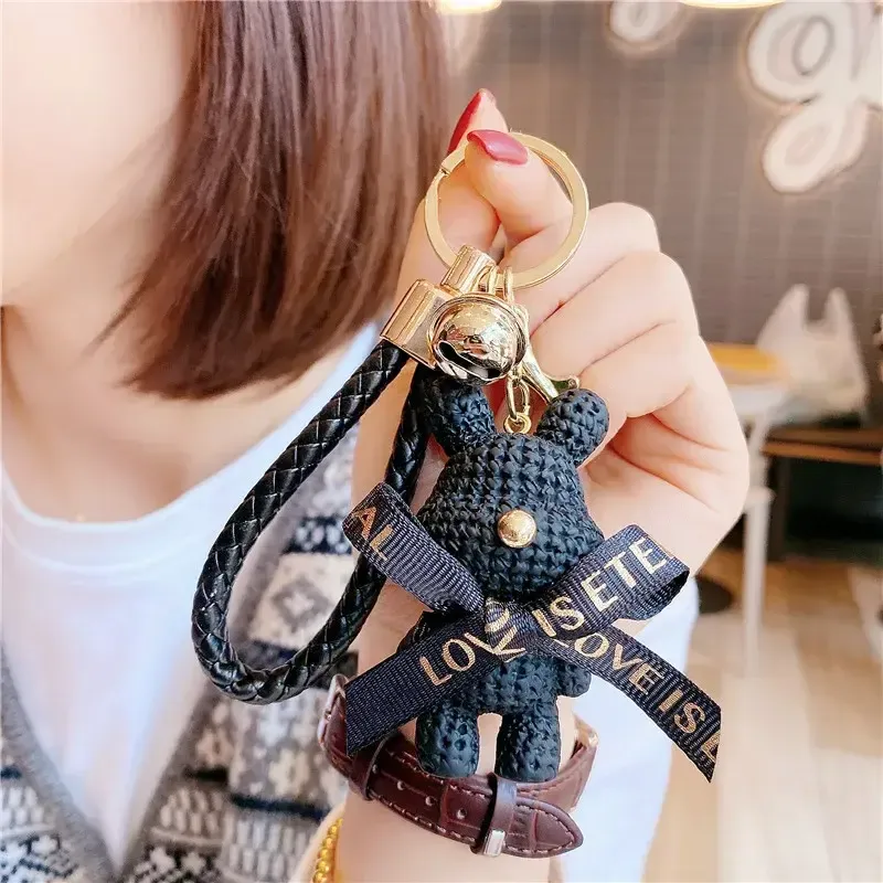 Bear Rabbit Keychain Cute Doll Bag Pendant for Girls — wholesale Keychains & Charms by the case