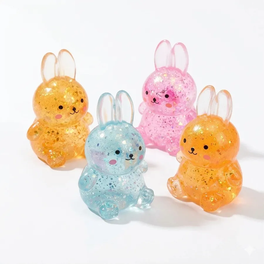 Squishy Bunny Fidget Toy - Glitter Sensory Toy for Kids — wholesale Fidgets & Sensory by the case