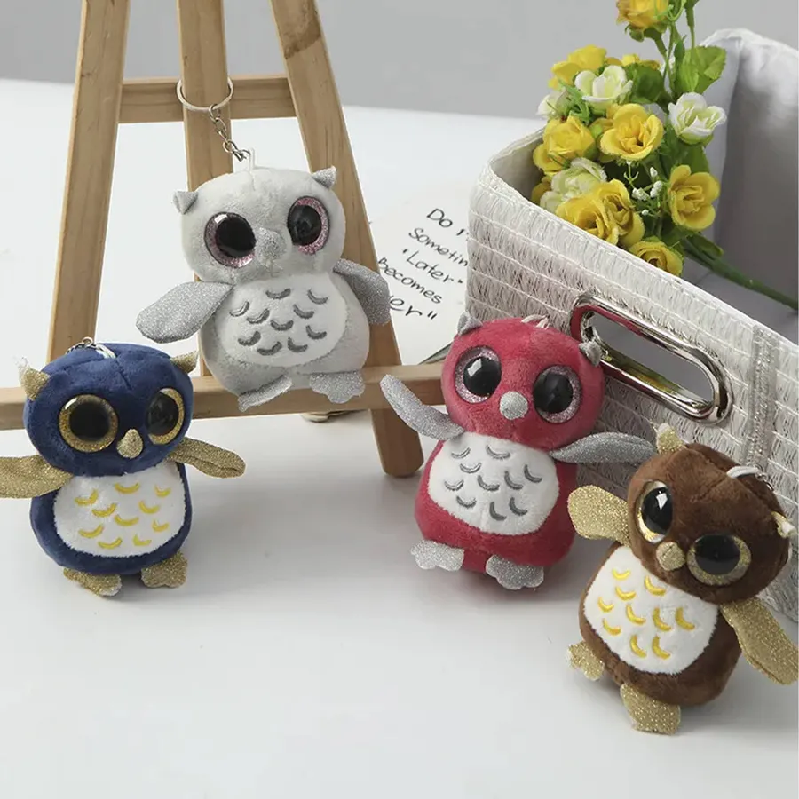 Big Owl Soft Plush Keychain in Bulk — wholesale Plush & Squishies by the case