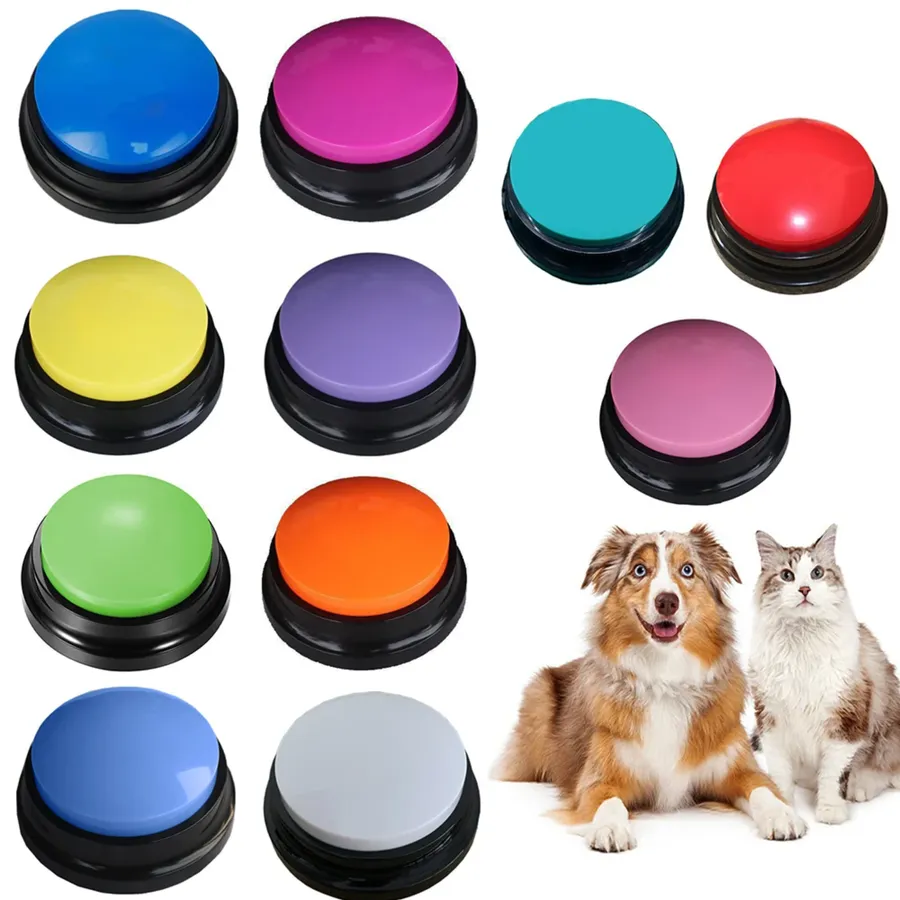 Recordable Pet Toys - Travel Talking Buttons - Assorted — wholesale Pet by the case