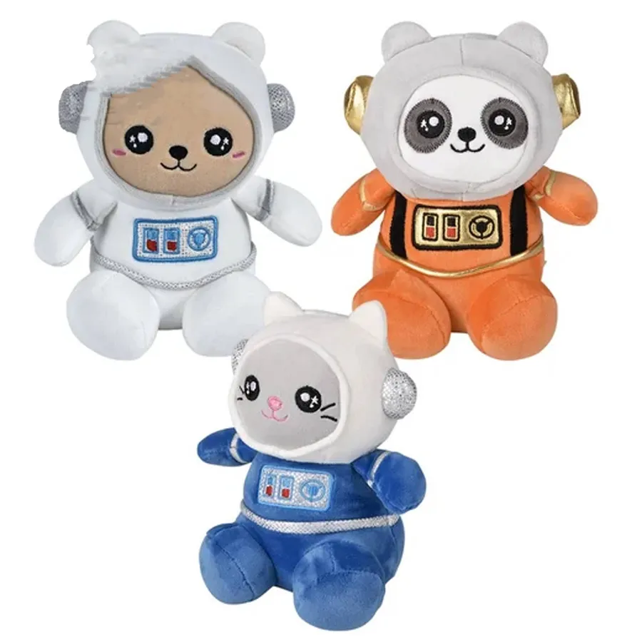Soft Plush Stuffed Dressed Astronaut Animals - Assorted — wholesale Plush & Squishies by the case