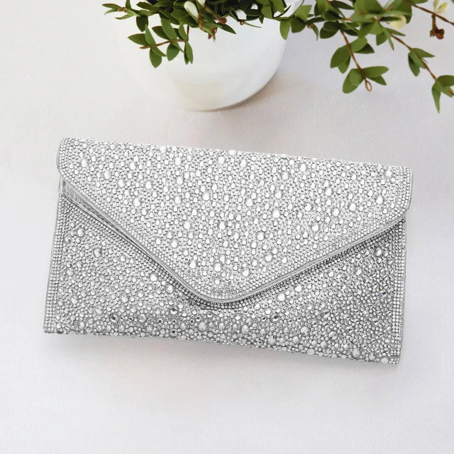Studded Envelope Crossbody Clutch Bag - 9" x 5" — wholesale Bags & Backpacks by the case