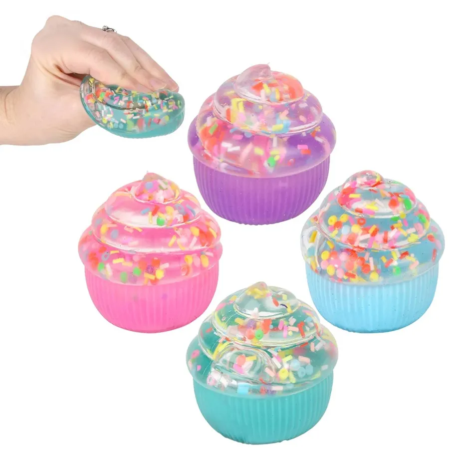 Squeezy Fidget Sugar Cupcake Kids Toy - Assorted — wholesale Fidgets & Sensory by the case