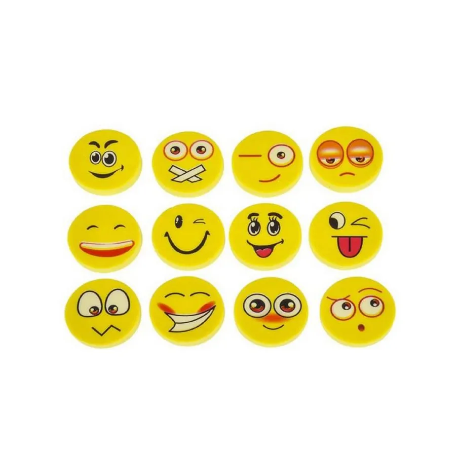 Emoji Erasers kids toys Stocking Stuffer — wholesale Stationery & Office by the case