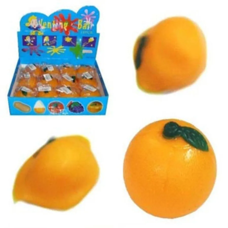 Squishy Orange Fruit Squeeze Fidget Toy - Sensory Stress Ball — wholesale Fidgets & Sensory by the case