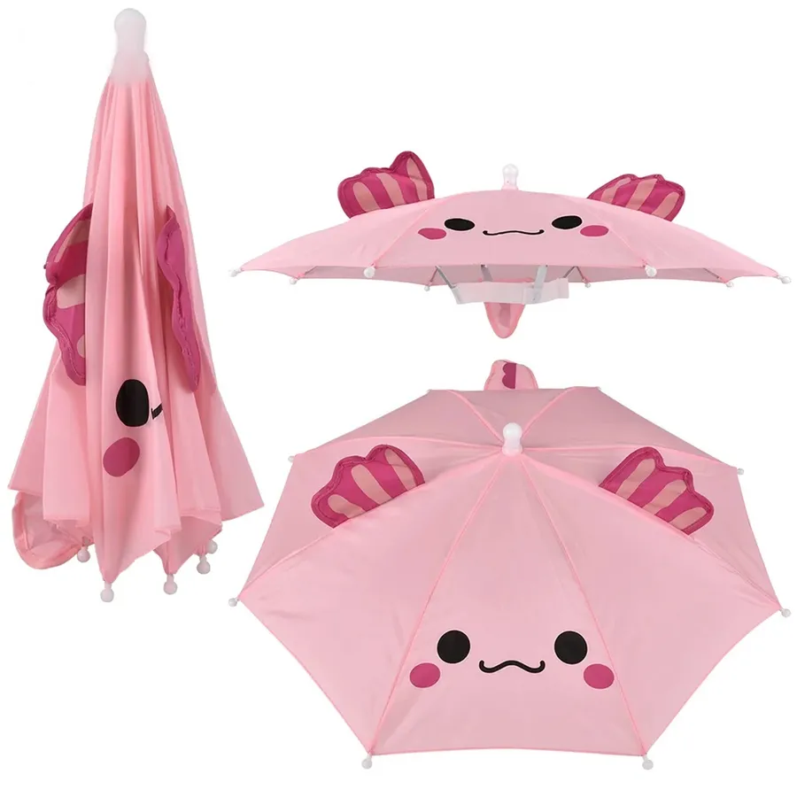 Axolotl Themed Umbrella Hat For Kids — wholesale Apparel & Accessories by the case