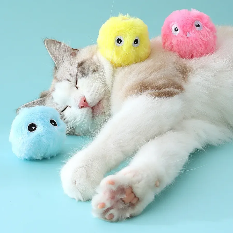 Assorted Smart Plush Ball Toy for Cats and Dogs — wholesale Plush & Squishies by the case