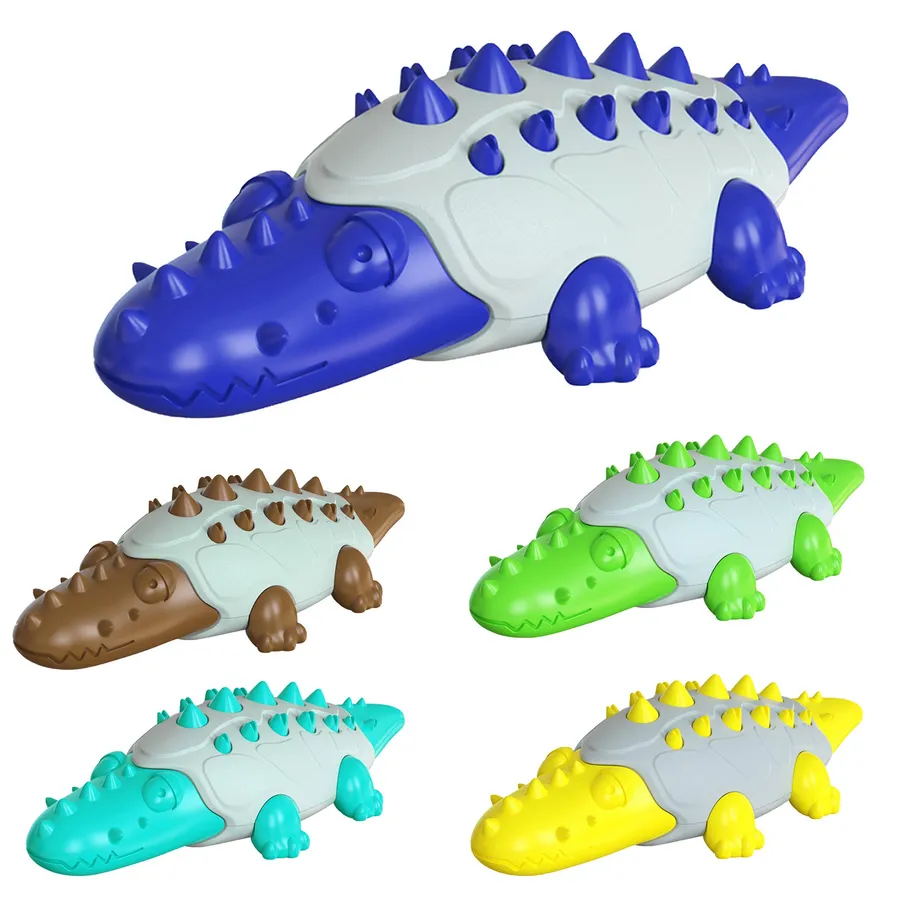 Crocodile Pet Teeth Cleaning Dental Chew Toys In Bulk — wholesale Pet by the case
