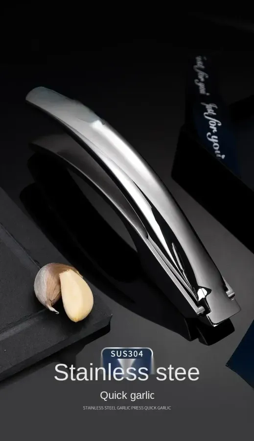 Stainless Steel Garlic Crusher – Detachable Manual Tool — wholesale Kitchen & Drinkware by the case