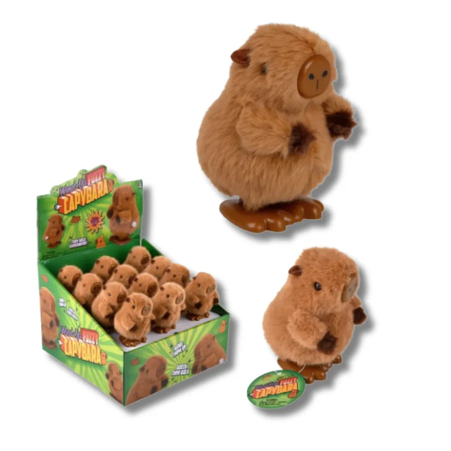 Wind Up Fuzzy Capybara Kids Toy — wholesale Apparel & Accessories by the case
